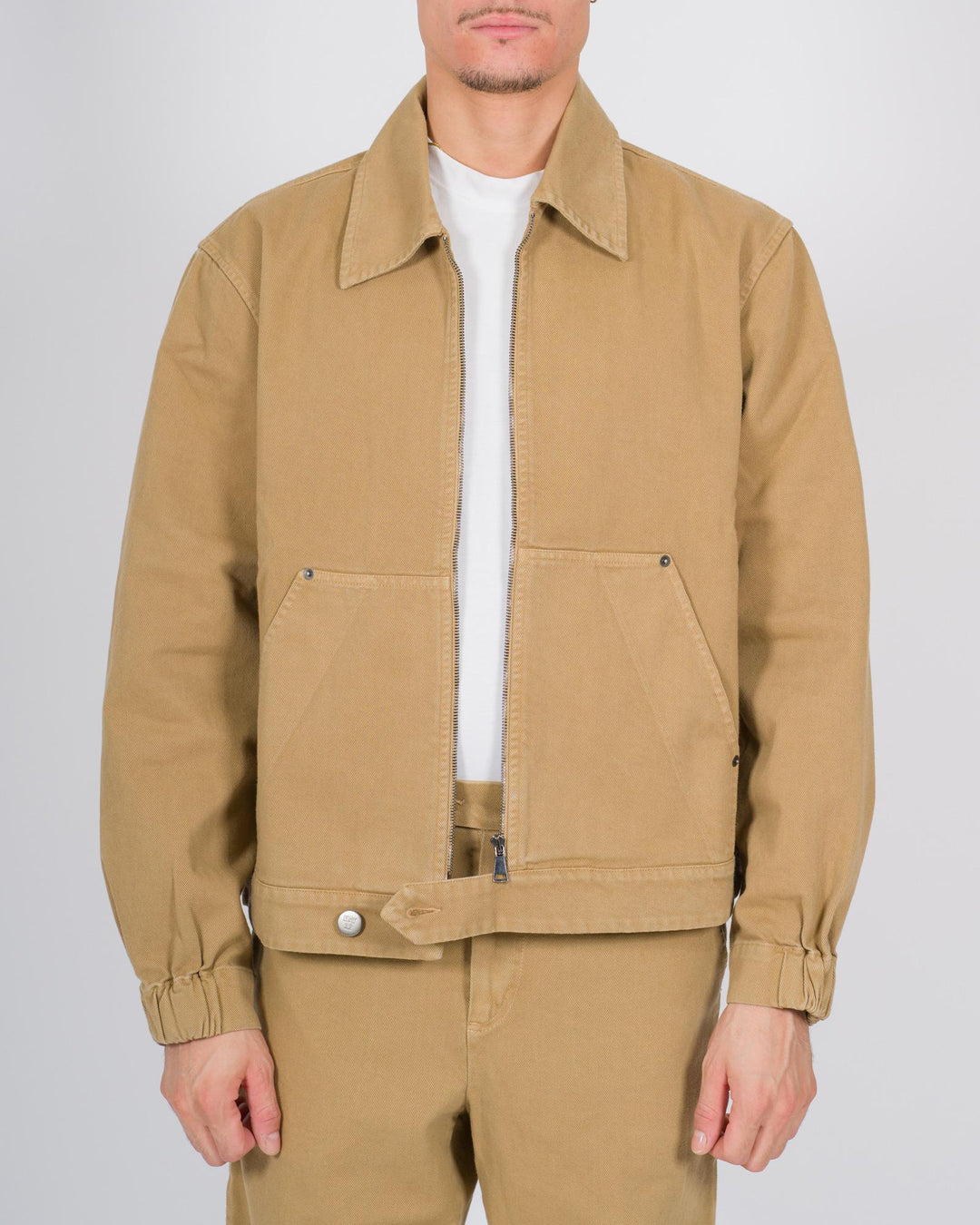 Giubbotto worker cotone beige 