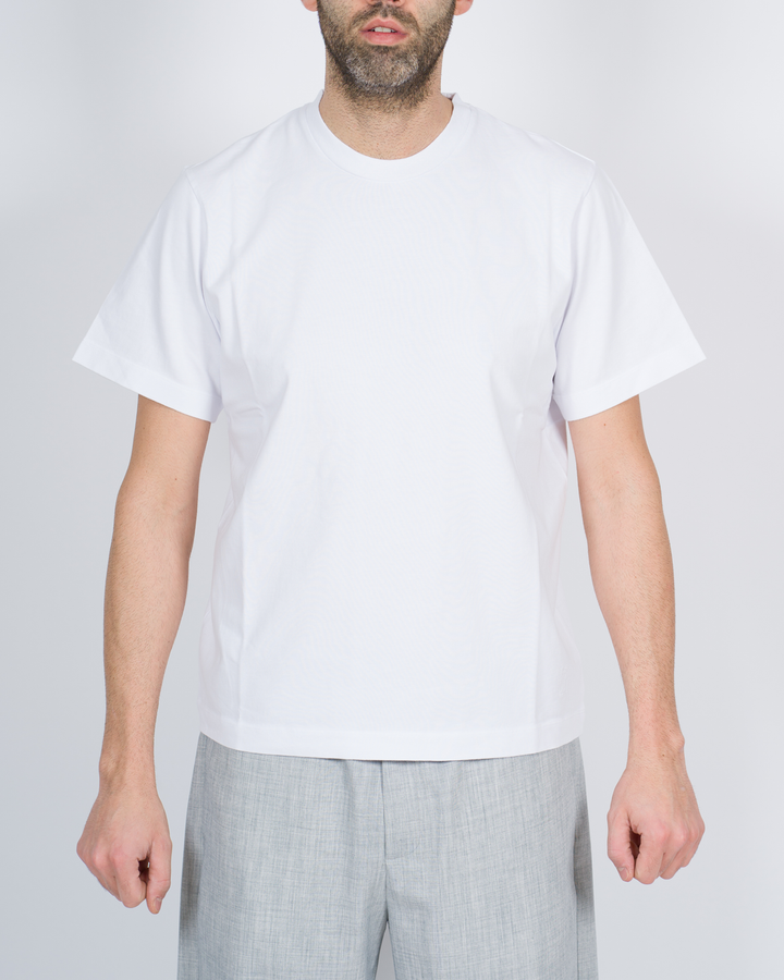 T-shirt over cotone bianca 
