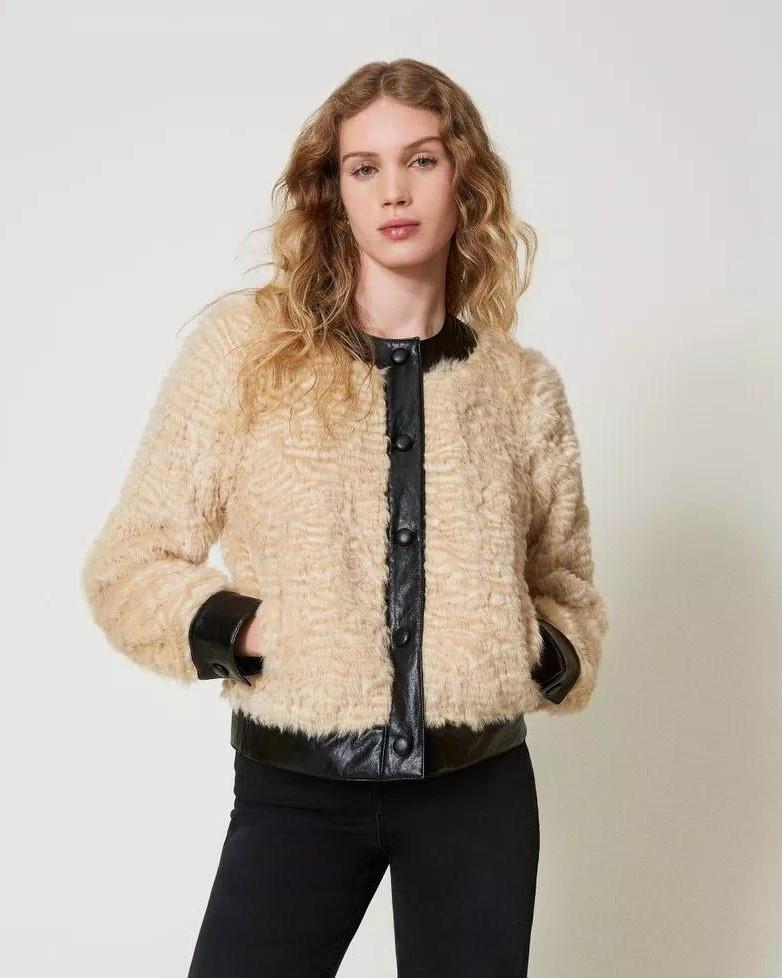Giacca bomber Fur Beige 