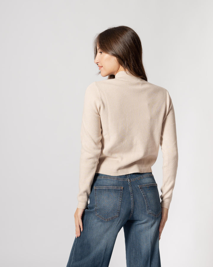 Maglia lupetto goccia beige 