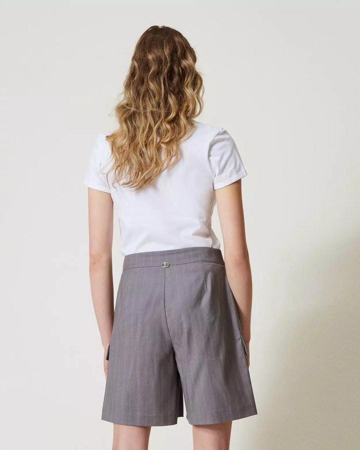 Bermuda Gessato Grigio 