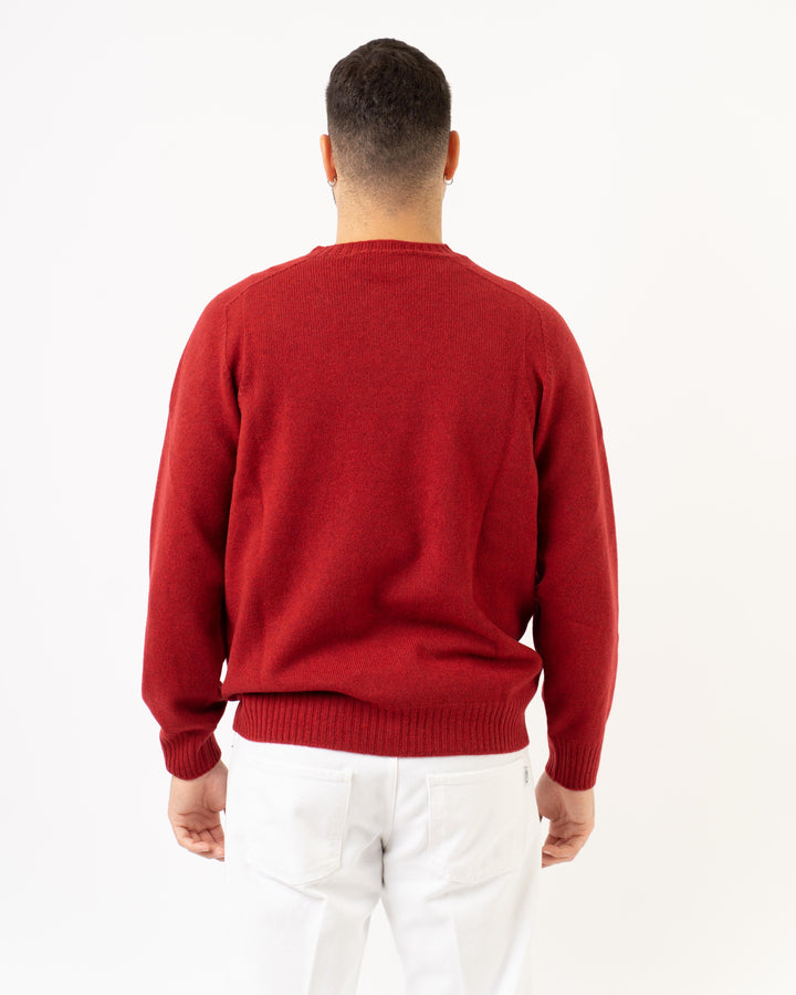 Girocollo Raglan Rosso 