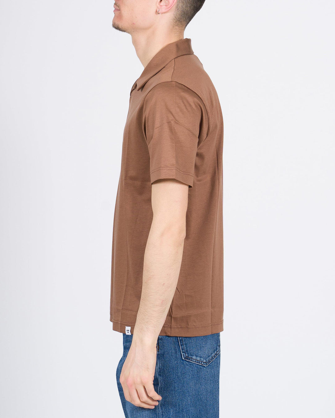Polo Skipper Uomo tabacco in Cotone Premium 