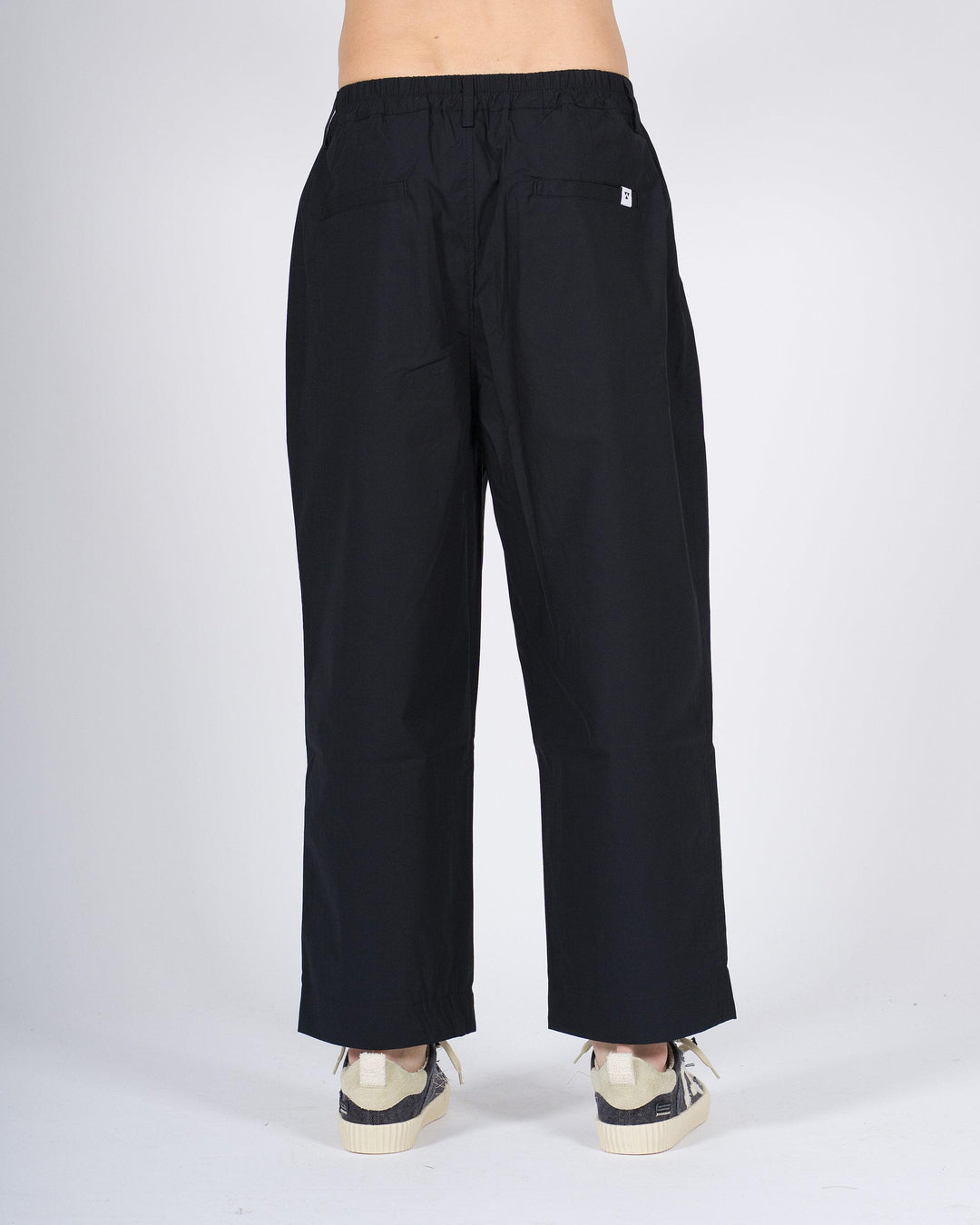 Pantalone Uomo nero Doppia Pence in Cotone 