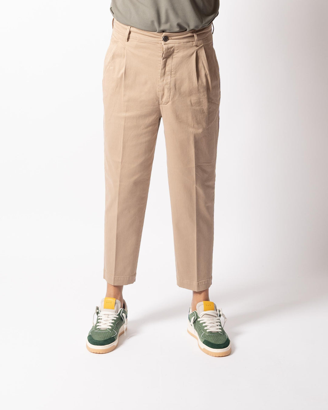 Pantalone Luca Doppia Pence Beige 