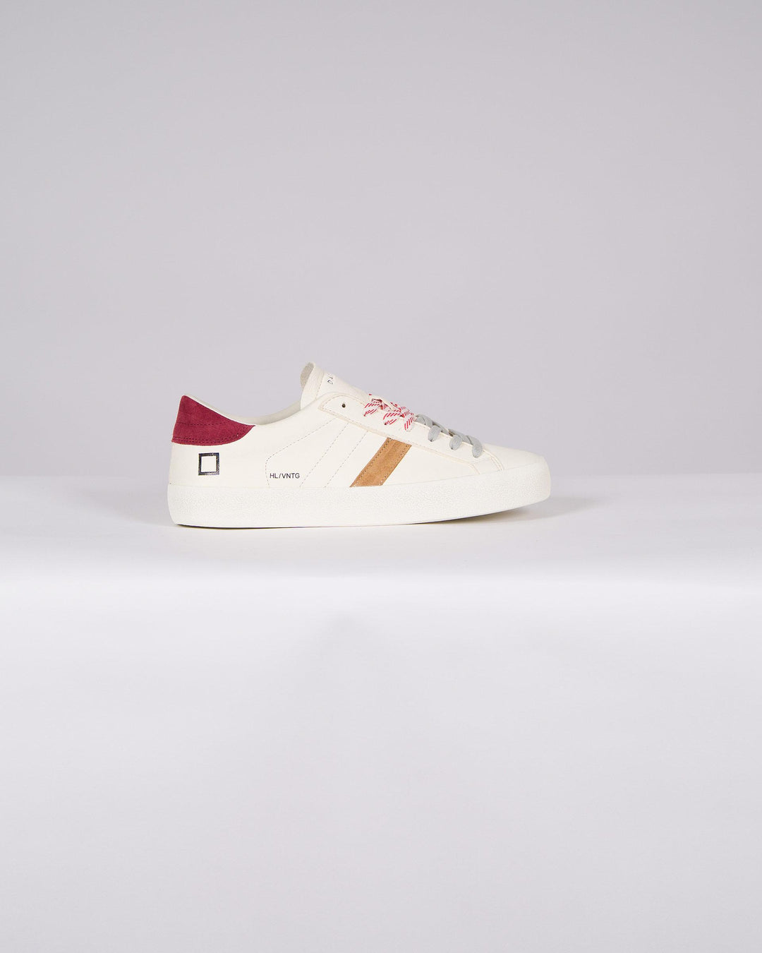 HILL LOW VINTAGE CALF WHITE-BORDEAUX<BR/> 