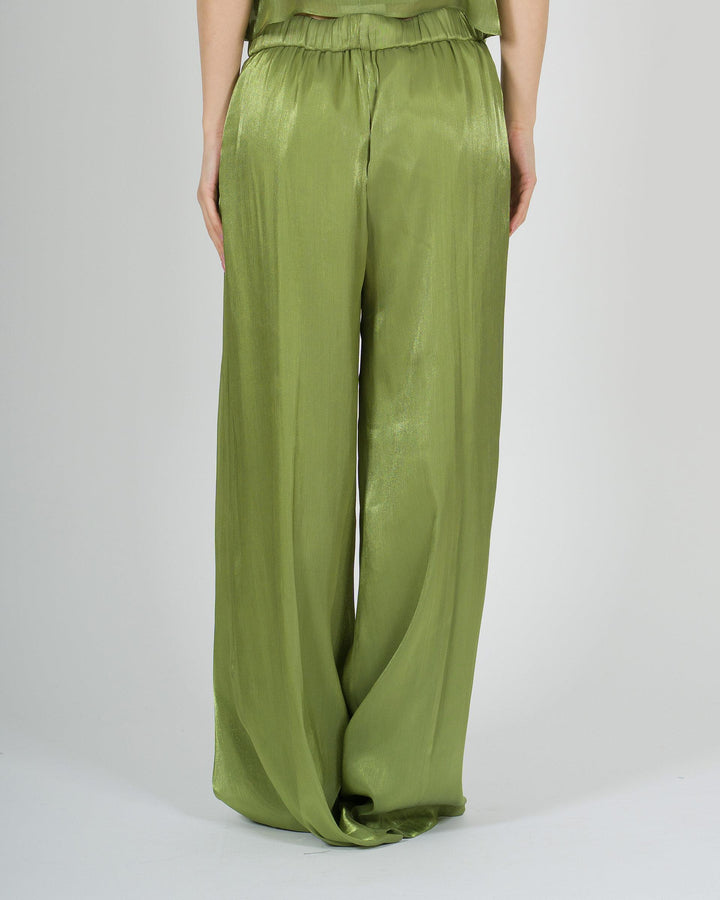 Pantalone access Verde Palazzo 