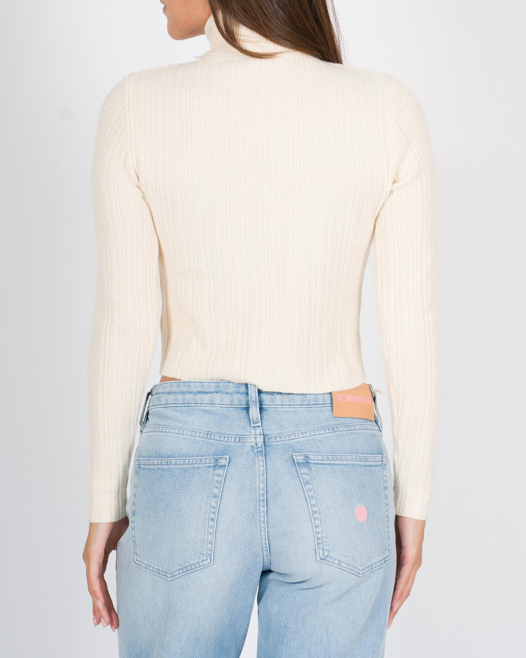 Maglia con scollatura panna 
