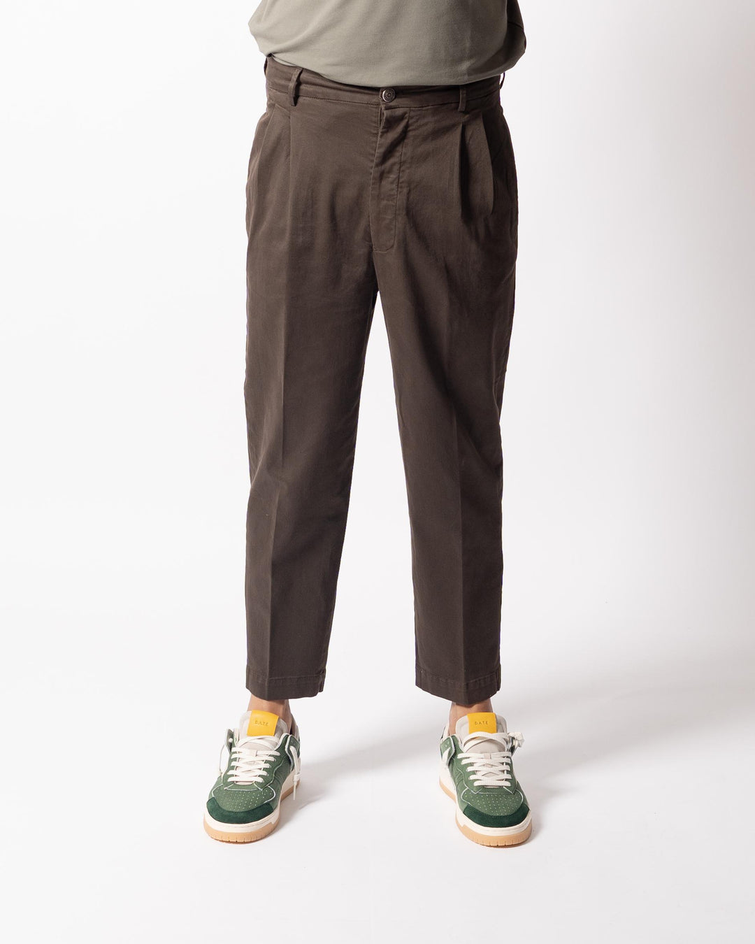 Pantalone Luca Doppia Pence Marrone 