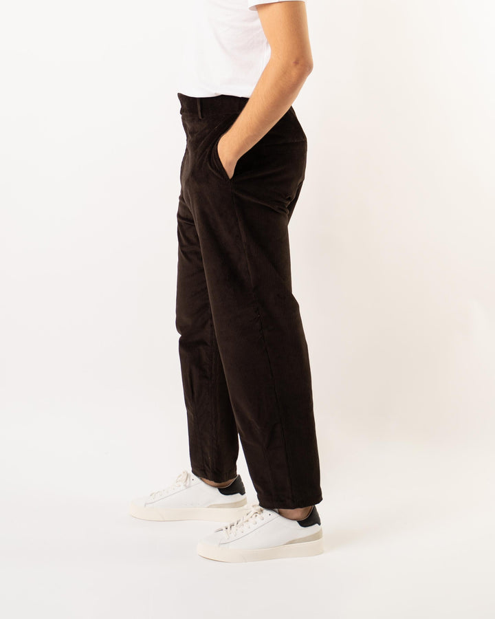 Pantaloni Velluto Coste Marrone 