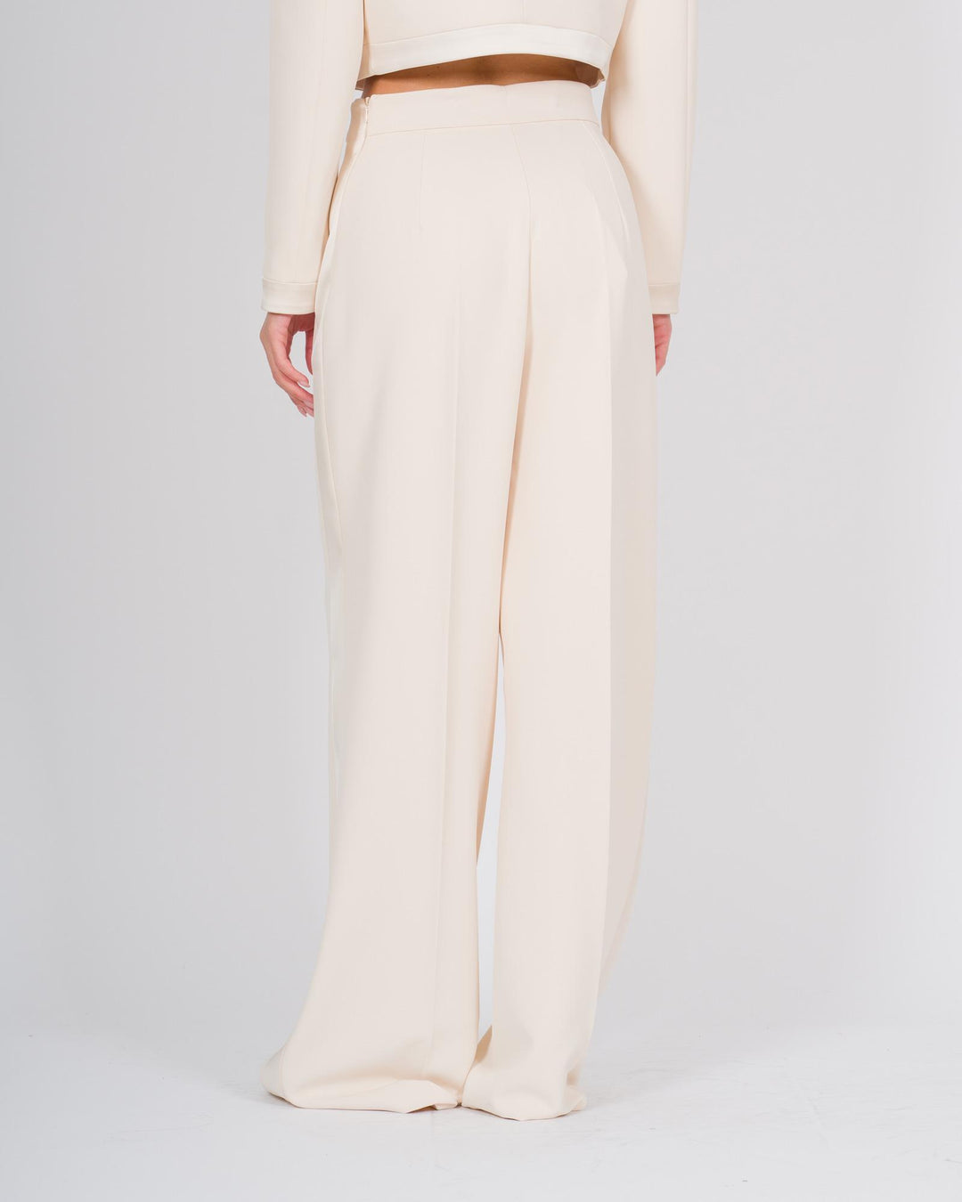 pantalone palazzo panna 