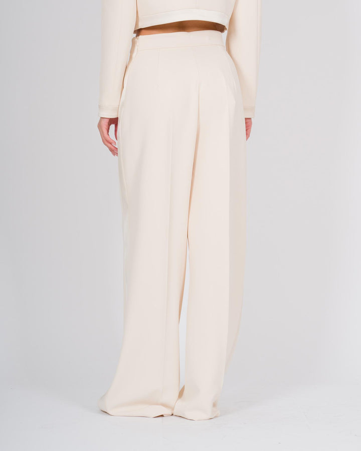 pantalone palazzo panna 