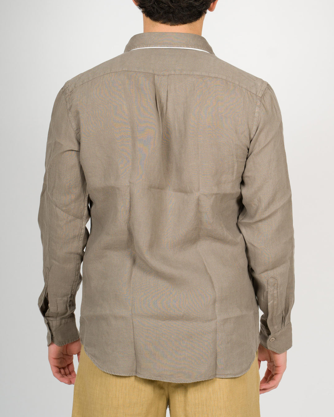 Camicia lino unito fango 