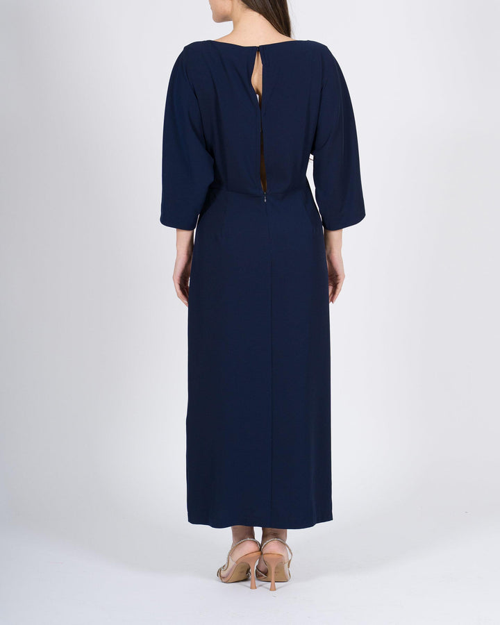 Abito MEIMEJ  Longuette in Georgette con Drappeggio in Vita 