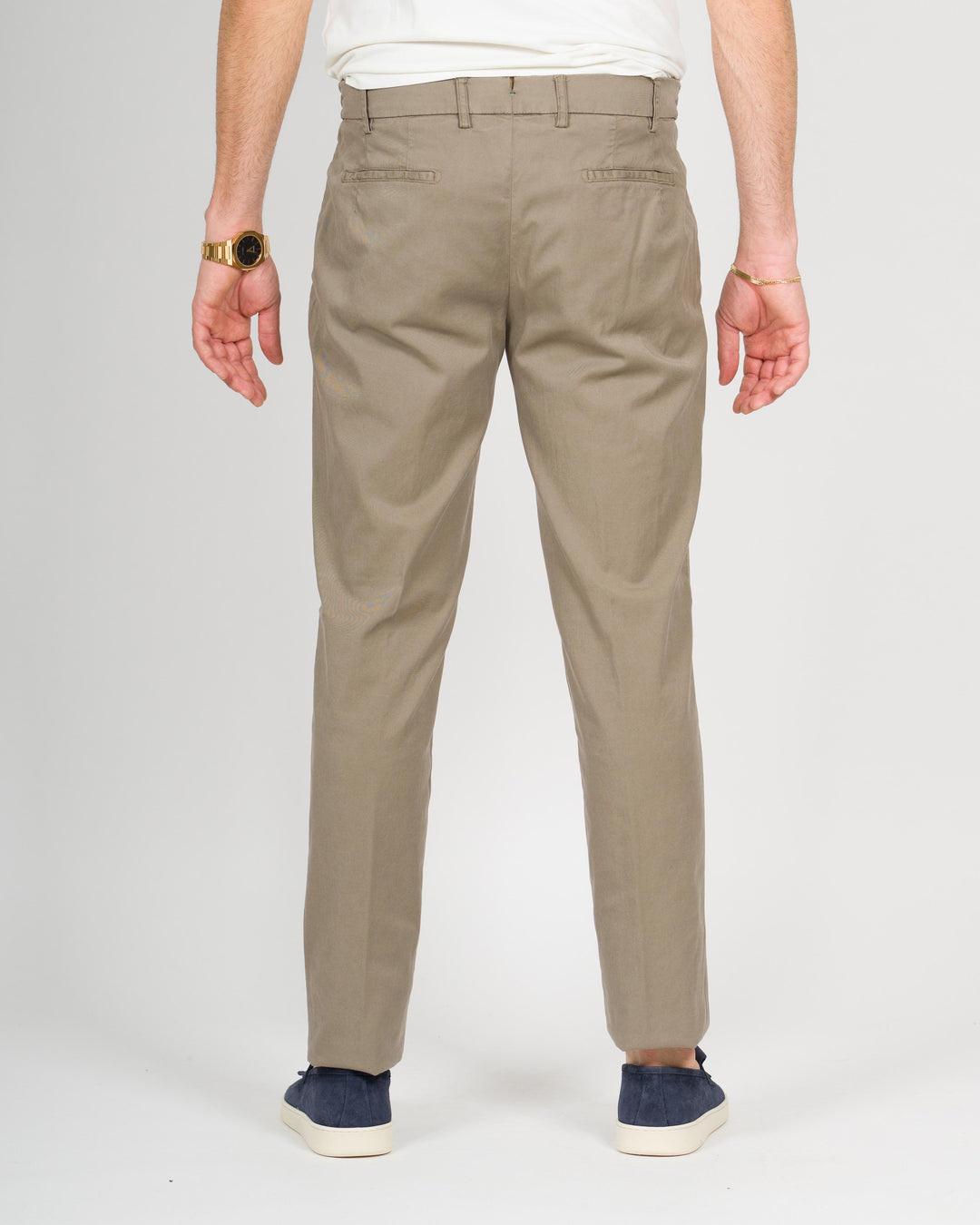 Pantalone morello cotone tabacco 