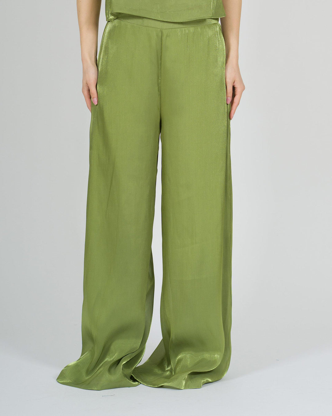 Pantalone access Verde Palazzo 