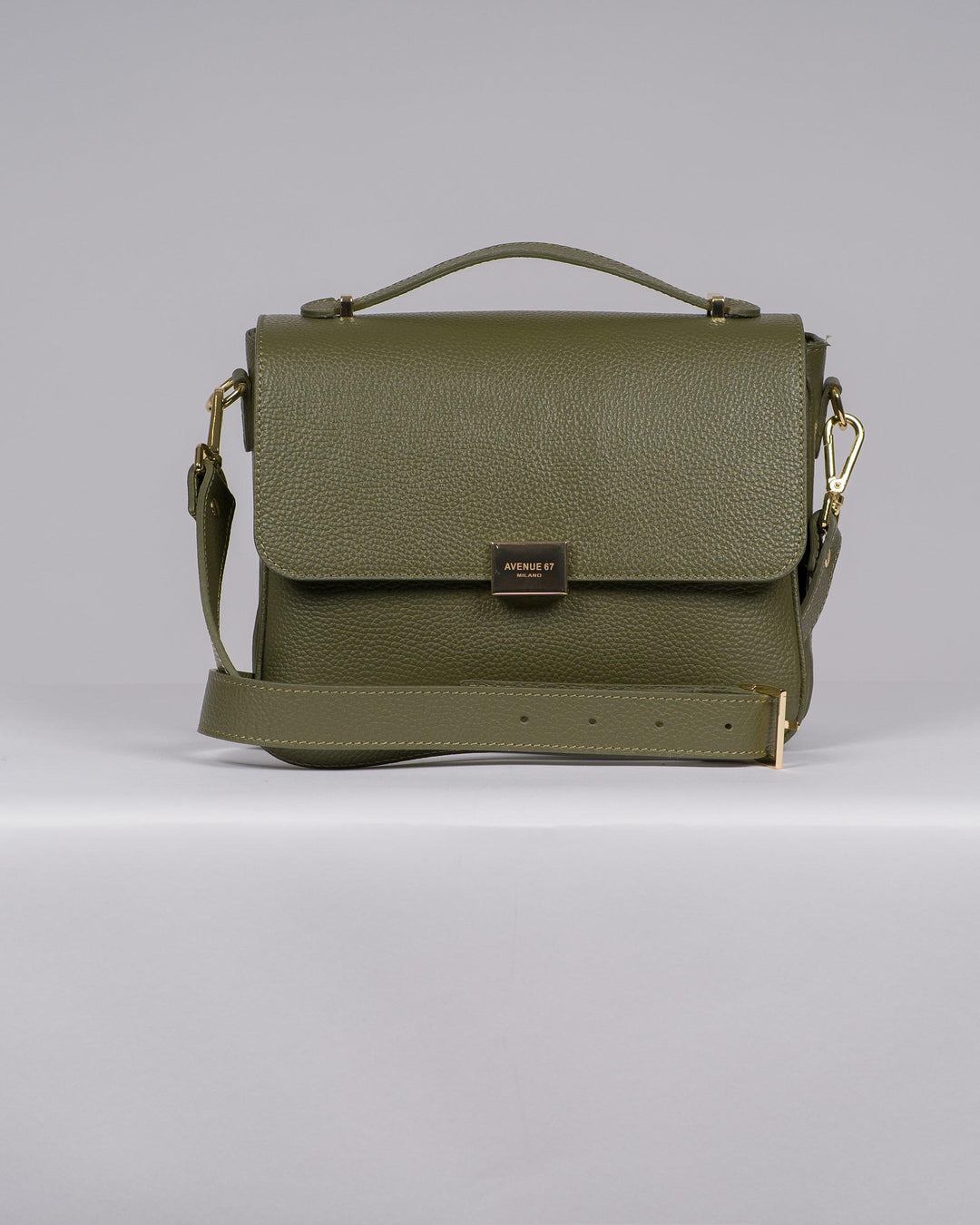 BORSA AVENUE VERDE OLIVA MODELLO INGRID 