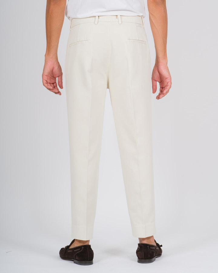 Pantaloni Chiba cotone panna 