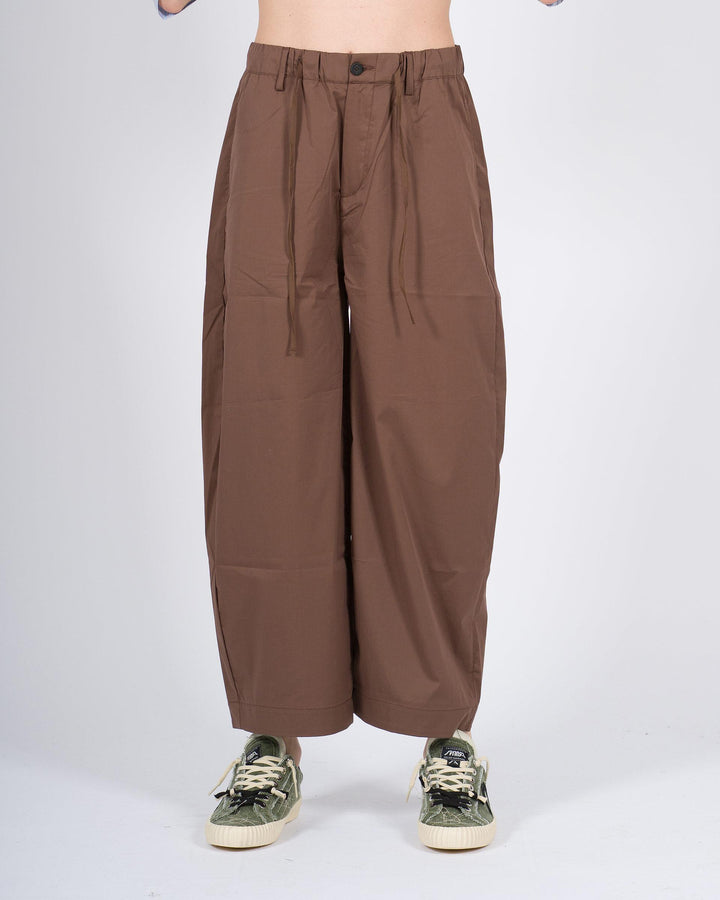 Pantalone Uomo Largo in Cotone Parastretch marrone 