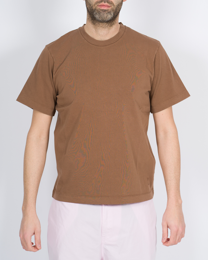 T-shirt over cotone tabacco 