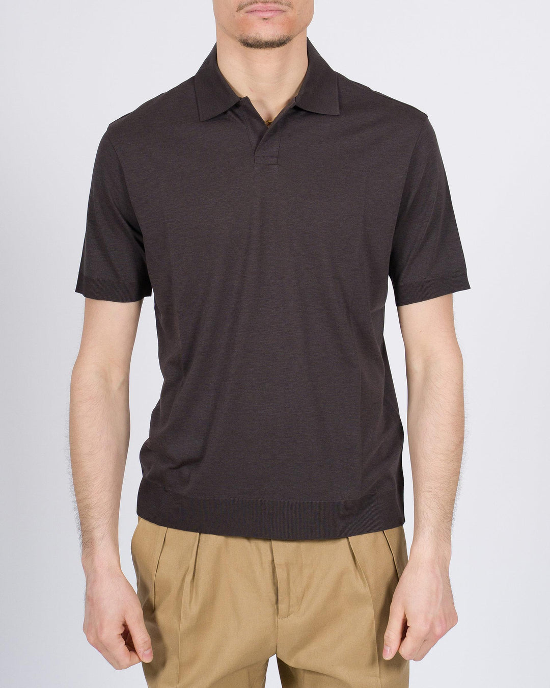 Polo Skipper Altea in lyocell cioccolata 