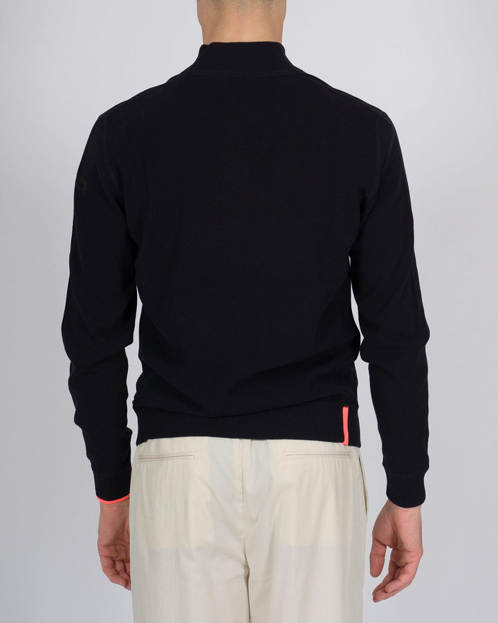Fleece Full Zip Knit blu 