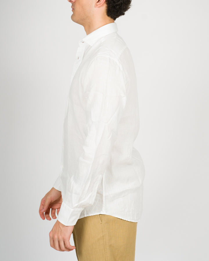 Camicia cotone unito bianca 
