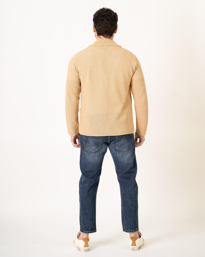 Giacca Maglia Beige 