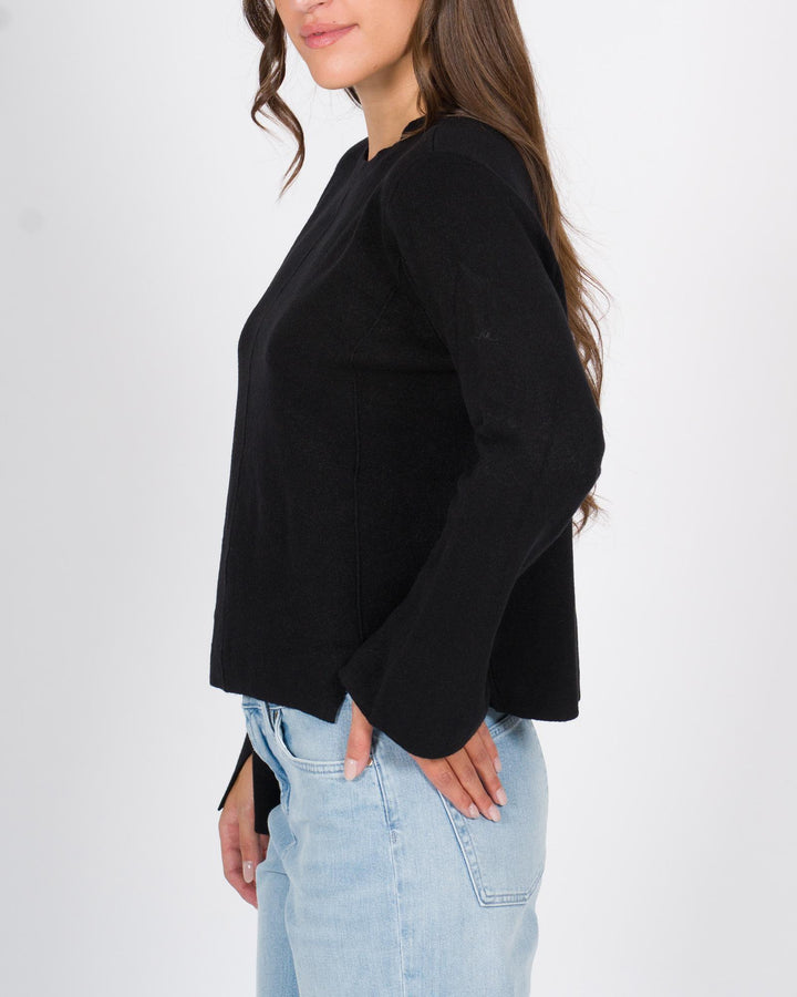 Maglia tagli polsi nero 