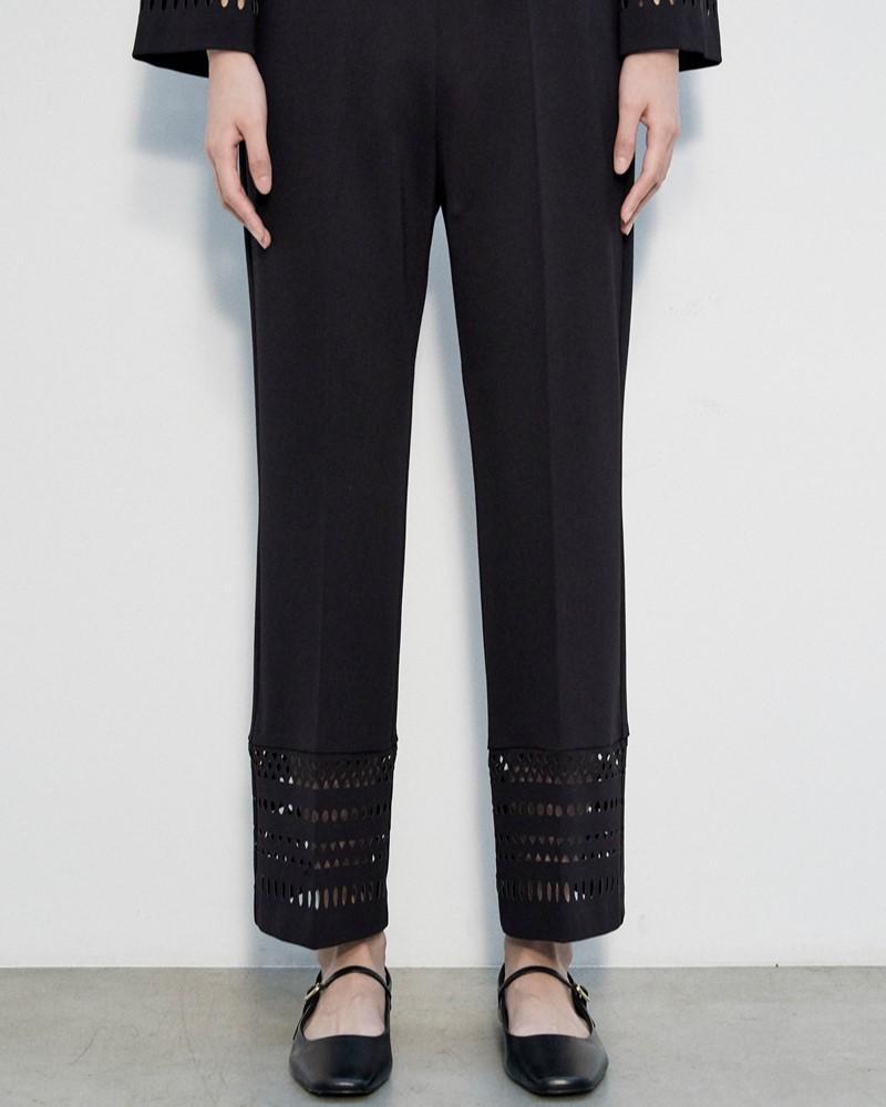 Pantalone con traforo nero 
