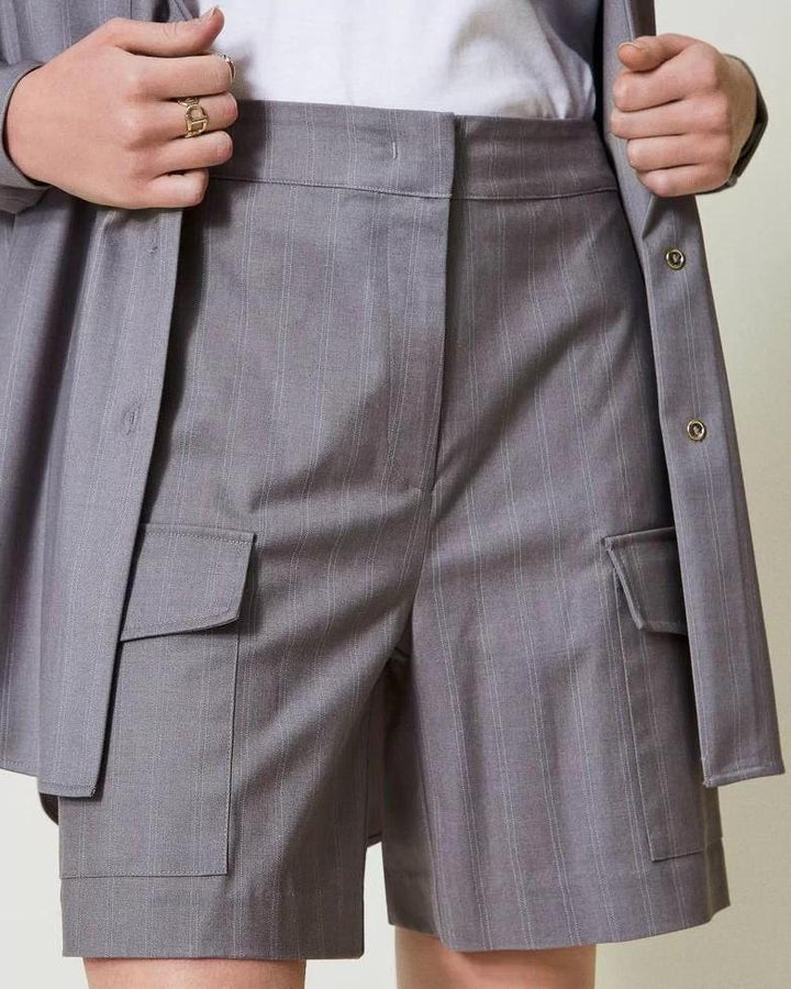 Bermuda Gessato Grigio 