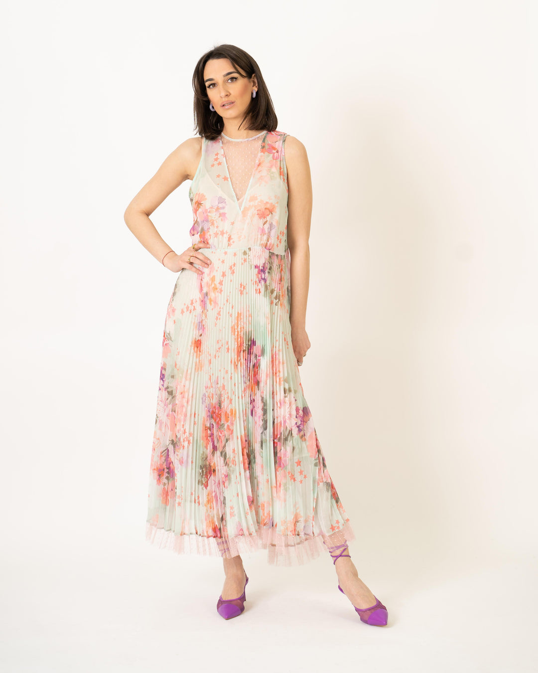 Abito Longuette Fiori e Stelle 