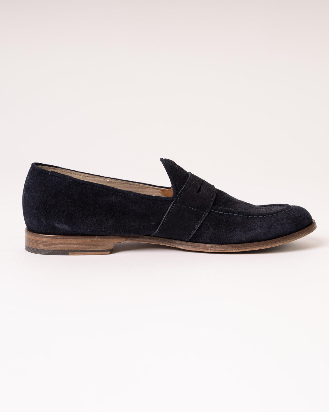Mocassini Camoscio Blu 