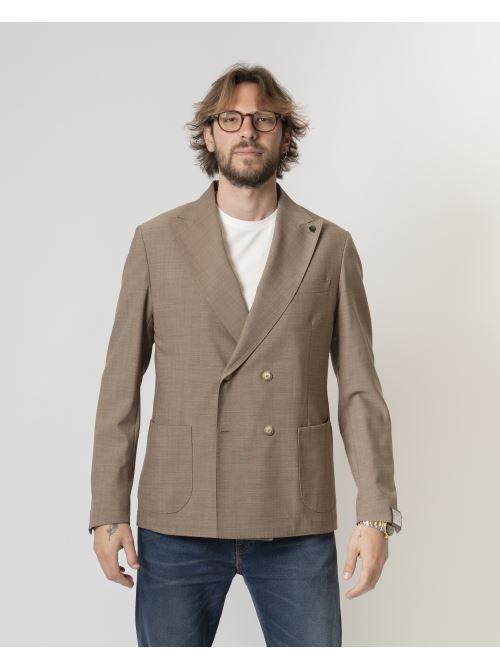 Giacca Doppio Petto Fango 