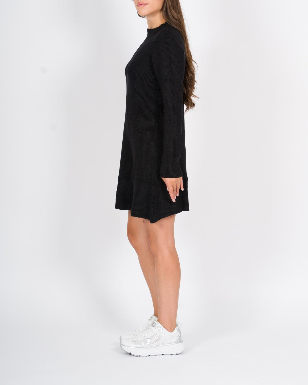 Abito Maglia Costine Nero 