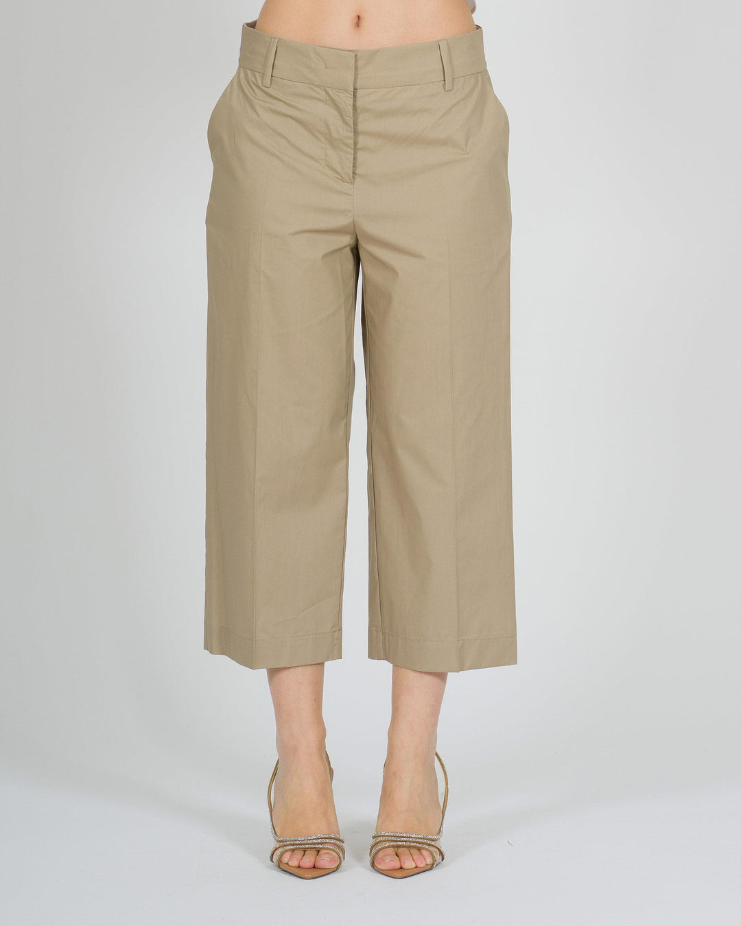 Pantalone cropped beige Meimeij 