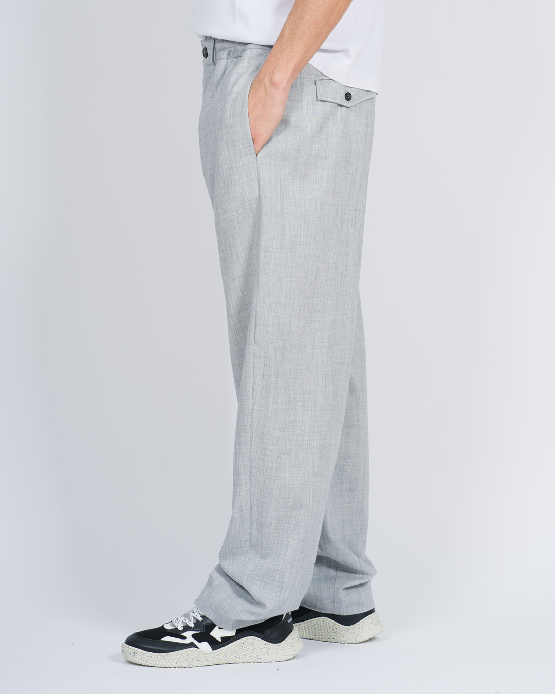 Pantalone elastico grigio 