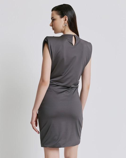 Mini abito arriccioGrigio 