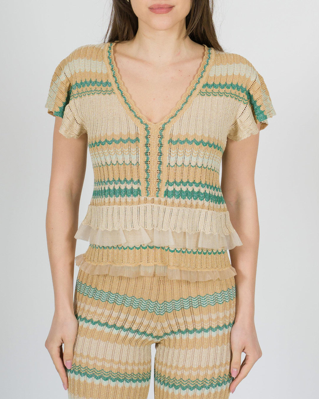Maglia oro in lurex 