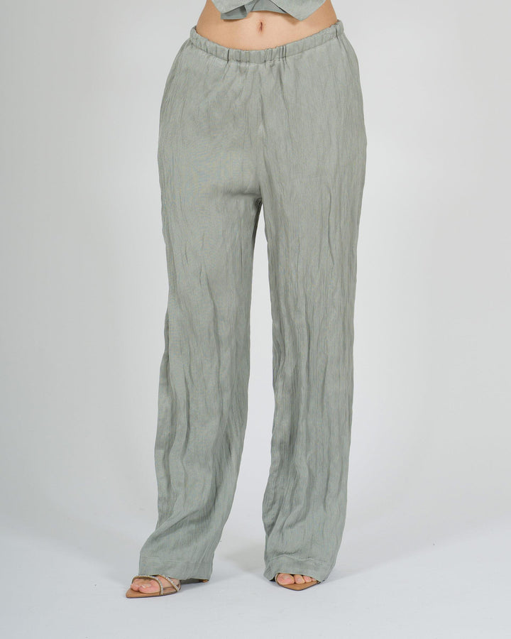 Pantalone Alysi Azzurro con Elastico 