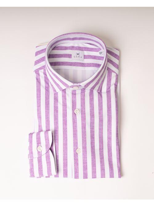 Camicia Tecnica Righe Lilla 