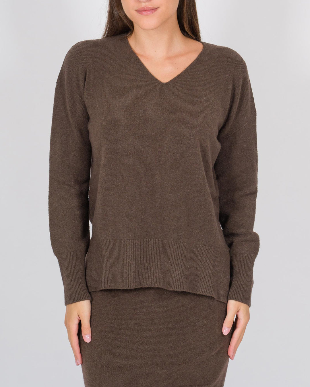 Maglia scollo a V caco 