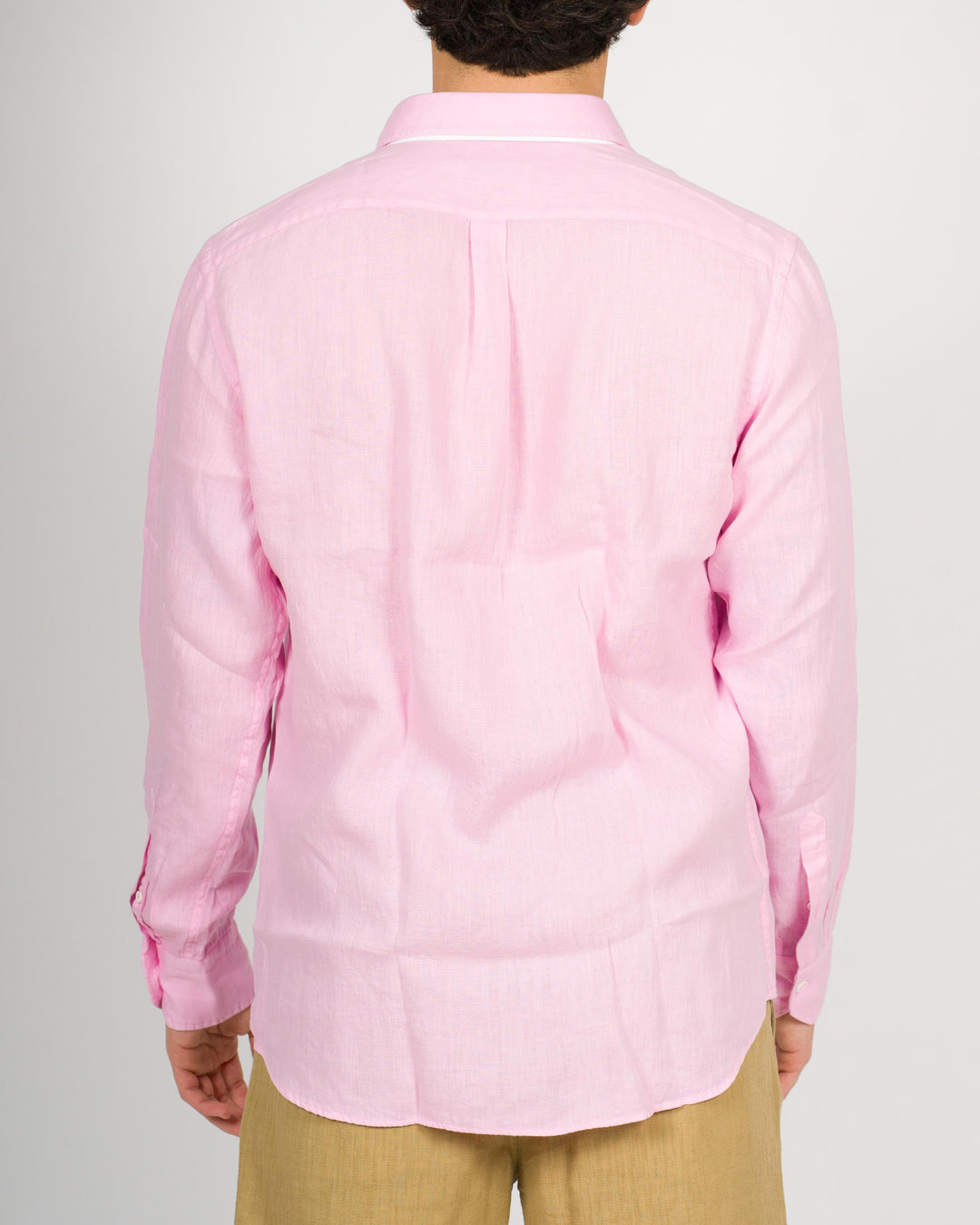 Camicia lino unito rosa 