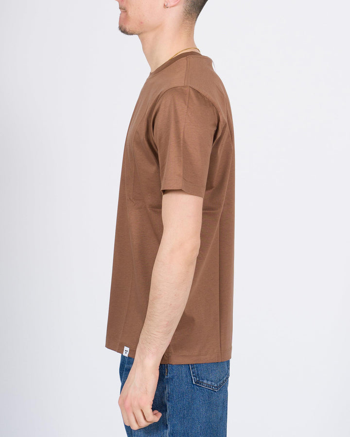 T-shirt Toledo in cotone Supima tabacco 