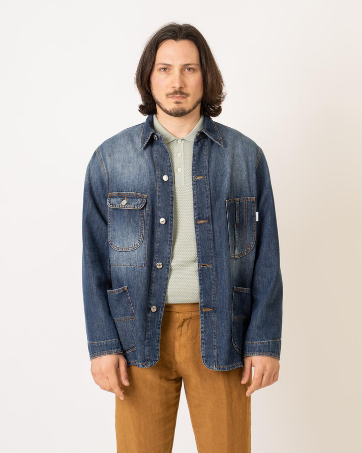 Blazer denim con Tasconi 