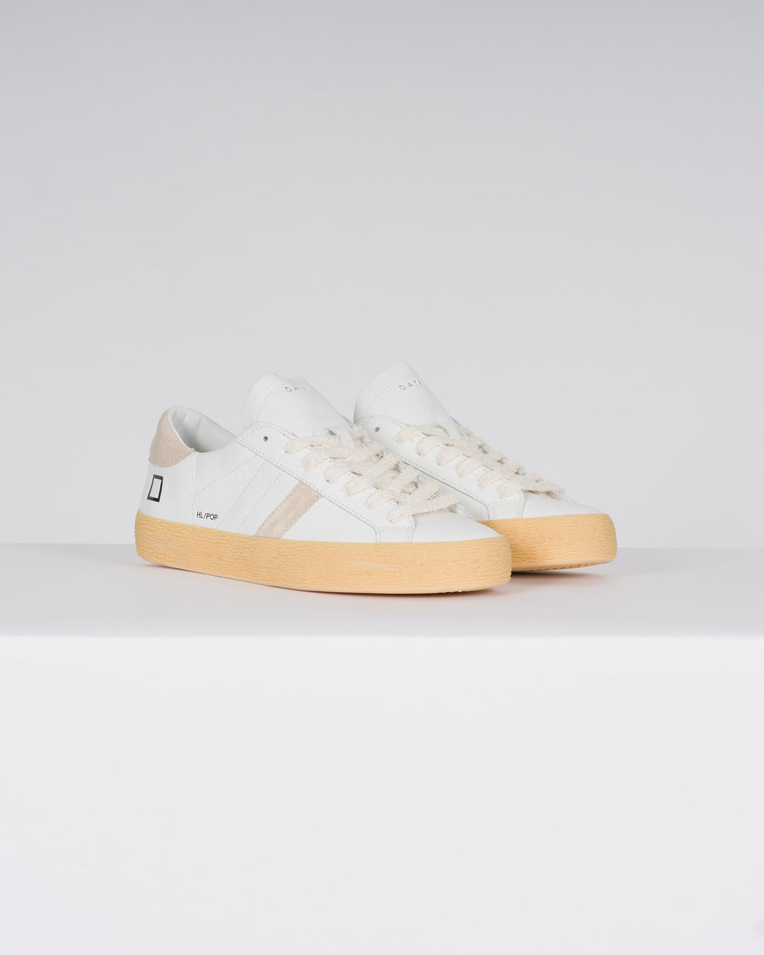 HILL LOW CALF WHITE-BEIGE<BR/> 