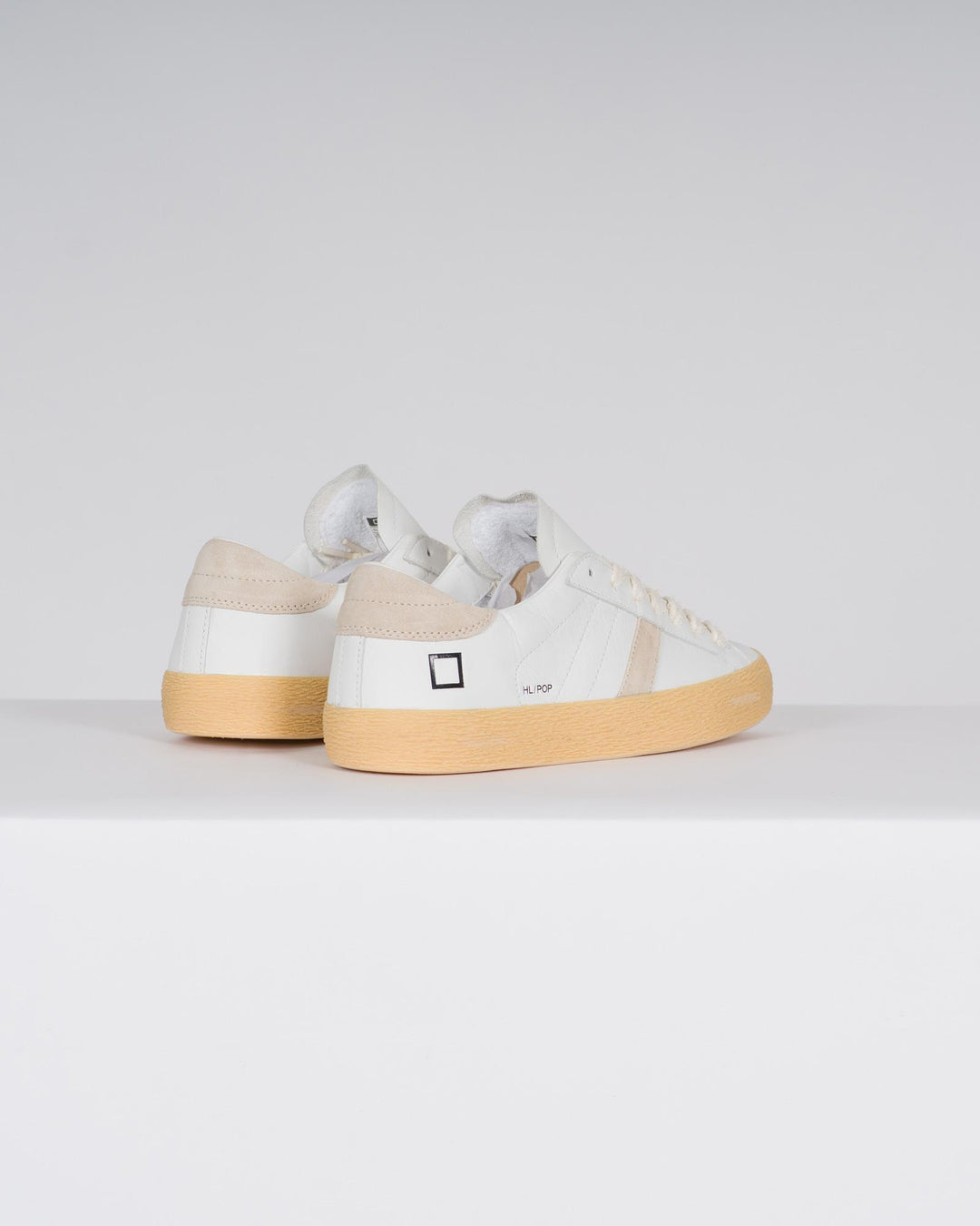 HILL LOW CALF WHITE-BEIGE<BR/> 