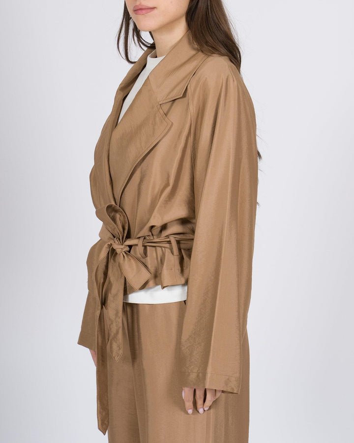 Giacca ALYSI  Incrocio Cropped caramello 
