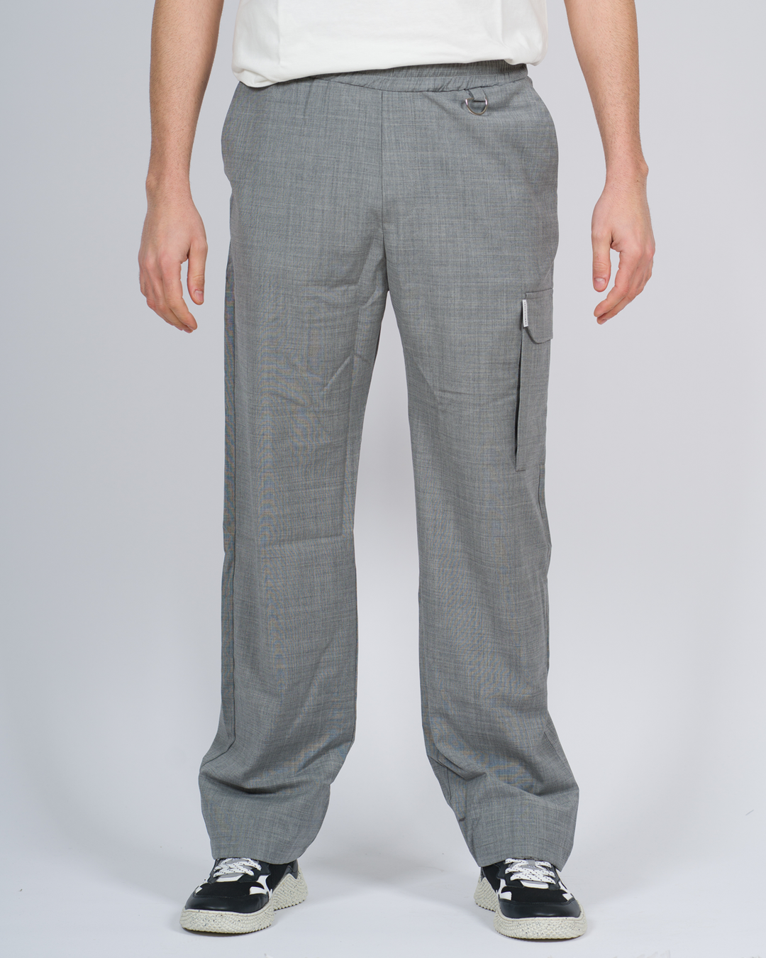Pantalone over fit grigio 