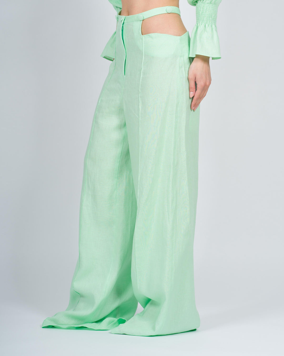 PANTALONE PALAZZO CON CUT-OUT JASMINE 